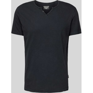 Czarny t-shirt Blend z krótkim rękawem w stylu casual z bawełny