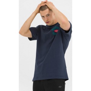 T-shirt Element w młodzieżowym stylu z nadrukiem z krótkim rękawem