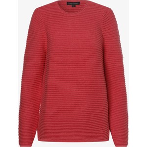 Czerwony sweter Franco Callegari w stylu klasycznym z bawełny