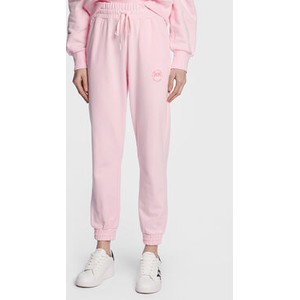 Różowe spodnie sportowe Pinko