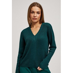 Zielony sweter Moodo.pl w stylu casual