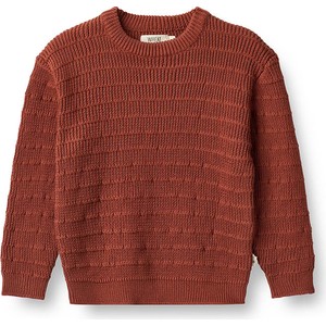 Czerwony sweter Limango Polska z bawełny