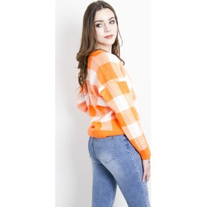 Pomarańczowy sweter Olika w stylu casual