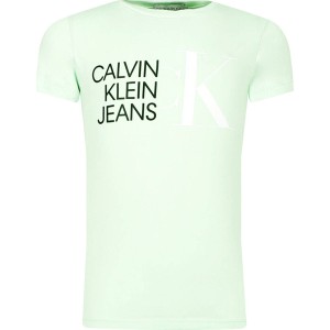 Bluzka dziecięca Calvin Klein dla dziewczynek z bawełny