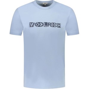 T-shirt Woolrich z bawełny w młodzieżowym stylu z krótkim rękawem