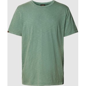 Zielony t-shirt Superdry z bawełny w stylu casual