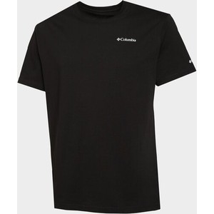 Czarny t-shirt Columbia w sportowym stylu z krótkim rękawem
