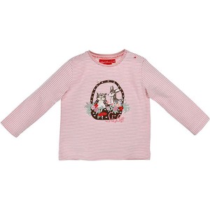 Różowa bluzka dziecięca Bondi dla dziewczynek z długim rękawem