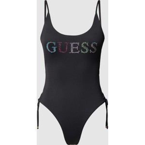 Czarny strój kąpielowy Guess w sportowym stylu