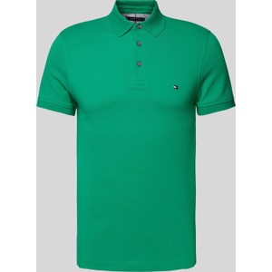 Zielona koszulka polo Tommy Hilfiger w stylu casual z bawełny