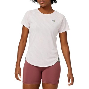 T-shirt New Balance z krótkim rękawem w sportowym stylu z okrągłym dekoltem
