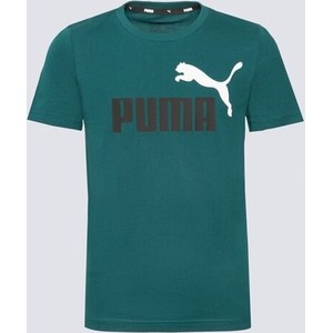 Zielona koszulka dziecięca Puma dla chłopców