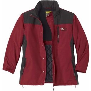 Czerwona kurtka Atlas For Men w sportowym stylu krótka z tkaniny