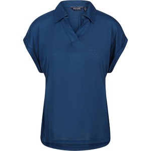 Niebieska bluzka Regatta z dekoltem w kształcie litery v z krótkim rękawem w stylu casual