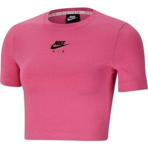 Różowy t-shirt Nike w sportowym stylu