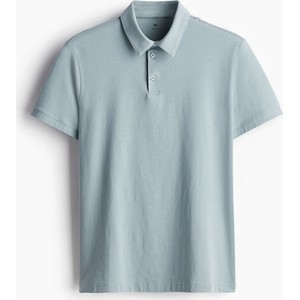 Niebieski t-shirt H & M z dżerseju