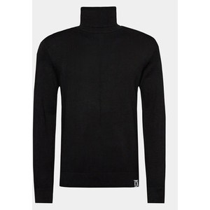 Czarny sweter Richmond X w stylu casual z golfem