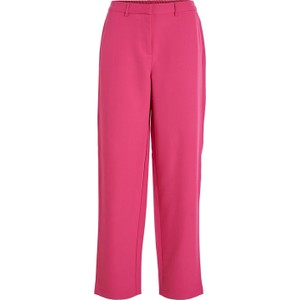 Różowe spodnie Vila w stylu casual