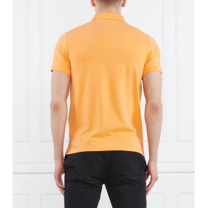 Pomarańczowy t-shirt Karl Lagerfeld z krótkim rękawem w stylu casual