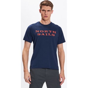 Granatowy t-shirt North Sails w młodzieżowym stylu