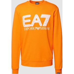 Pomarańczowa bluza Emporio Armani z nadrukiem