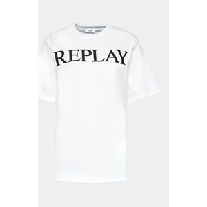 T-shirt Replay w młodzieżowym stylu z krótkim rękawem