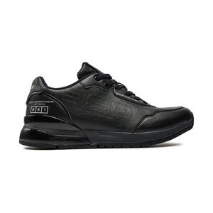 Czarne buty sportowe Replay sznurowane w sportowym stylu