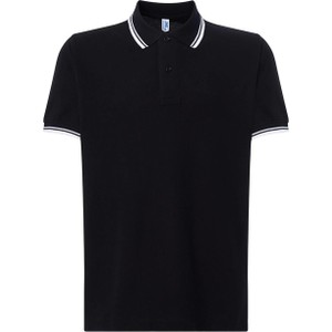 Czarna koszulka polo JK Collection z bawełny w stylu casual