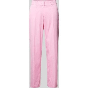 Różowe spodnie Brax z bawełny w stylu retro
