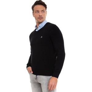 Czarny sweter Sir Raymond Tailor z bawełny w stylu casual