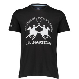 T-shirt La Martina z bawełny z krótkim rękawem