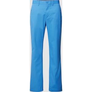Niebieskie spodnie Tommy Hilfiger w stylu casual z bawełny
