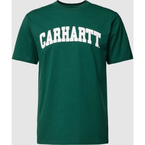 Zielony t-shirt Carhartt WIP z krótkim rękawem w młodzieżowym stylu