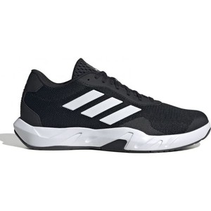 Czarne buty sportowe Adidas w sportowym stylu sznurowane z tkaniny