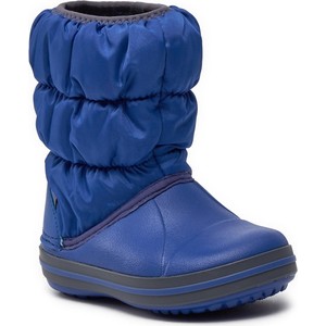 Niebieskie buty dziecięce zimowe Crocs dla chłopców