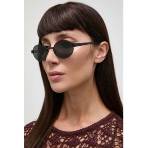 Czarne okulary damskie SAINT LAURENT