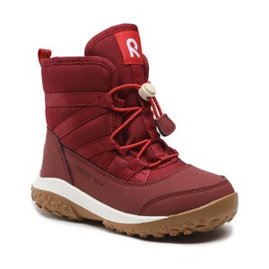 Czerwone buty dziecięce zimowe Reima sznurowane