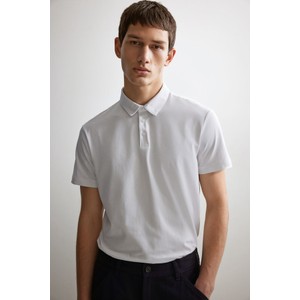 Koszulka polo H & M z dżerseju w stylu casual z krótkim rękawem