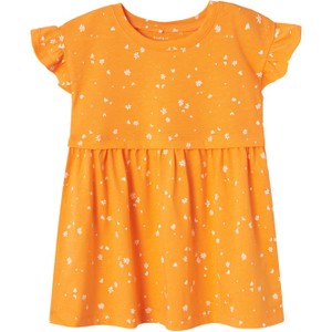 Pomarańczowa sukienka dziewczęca Name it z bawełny