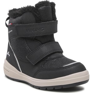 Czarne buty dziecięce zimowe Viking