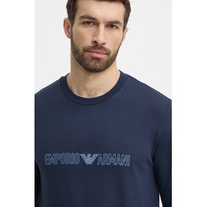 Bluza Emporio Armani z nadrukiem z bawełny