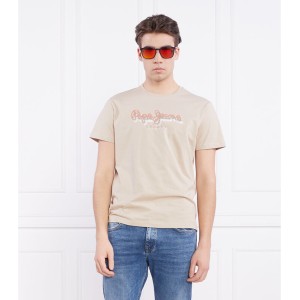 T-shirt Pepe Jeans z bawełny z krótkim rękawem w młodzieżowym stylu