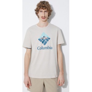 T-shirt Columbia w młodzieżowym stylu z krótkim rękawem z nadrukiem