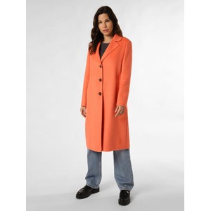 Pomarańczowy płaszcz comma, w stylu casual z wełny