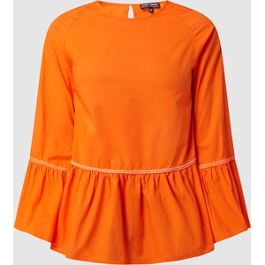Pomarańczowa bluzka Risy & Jerfs z długim rękawem z bawełny