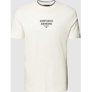 T-shirt Emporio Armani z nadrukiem w młodzieżowym stylu