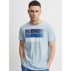 Niebieski t-shirt Blend z krótkim rękawem