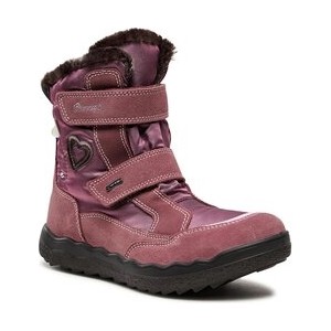 Różowe buty dziecięce zimowe Primigi na rzepy dla dziewczynek