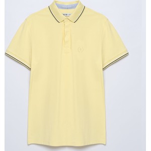 Żółty t-shirt Big Star w stylu casual
