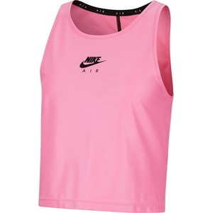 Różowy t-shirt Nike z okrągłym dekoltem